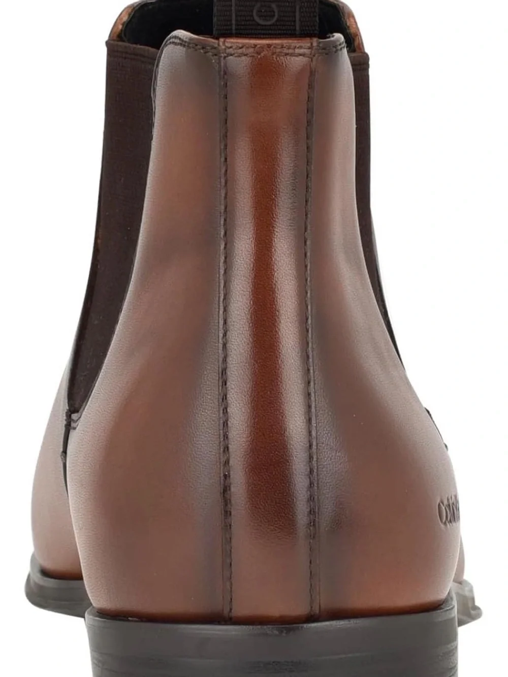Calvin Klein Brown Leather Chelsea Chukka Boots